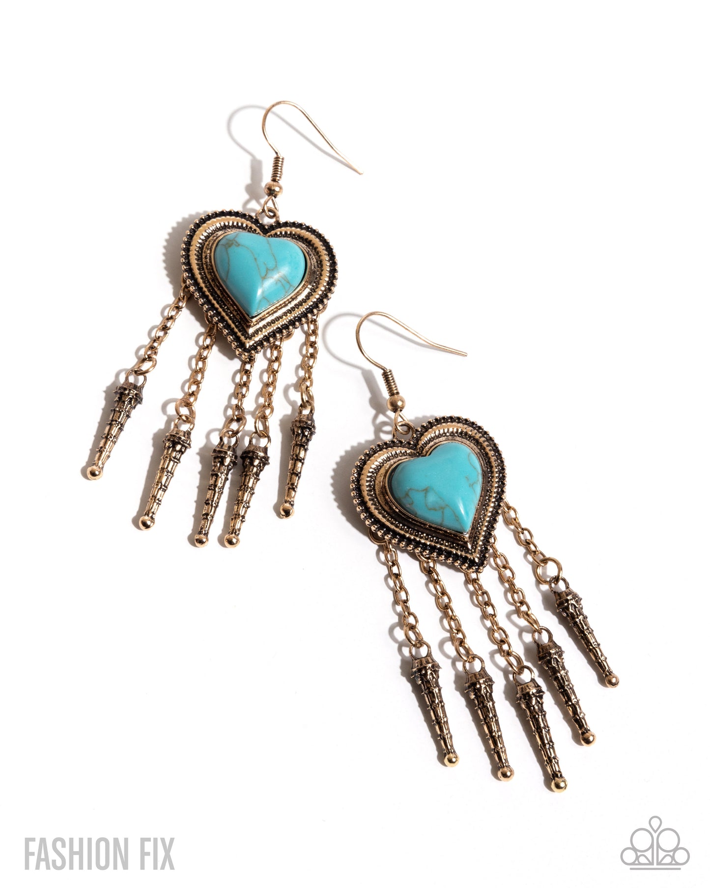 Horseshoe Heartthrob & Besotted Badlands - Antiqued Gold and Turquoise 2 Piece Set