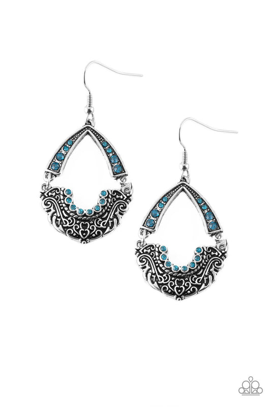 Royal Engagement Blue Earring