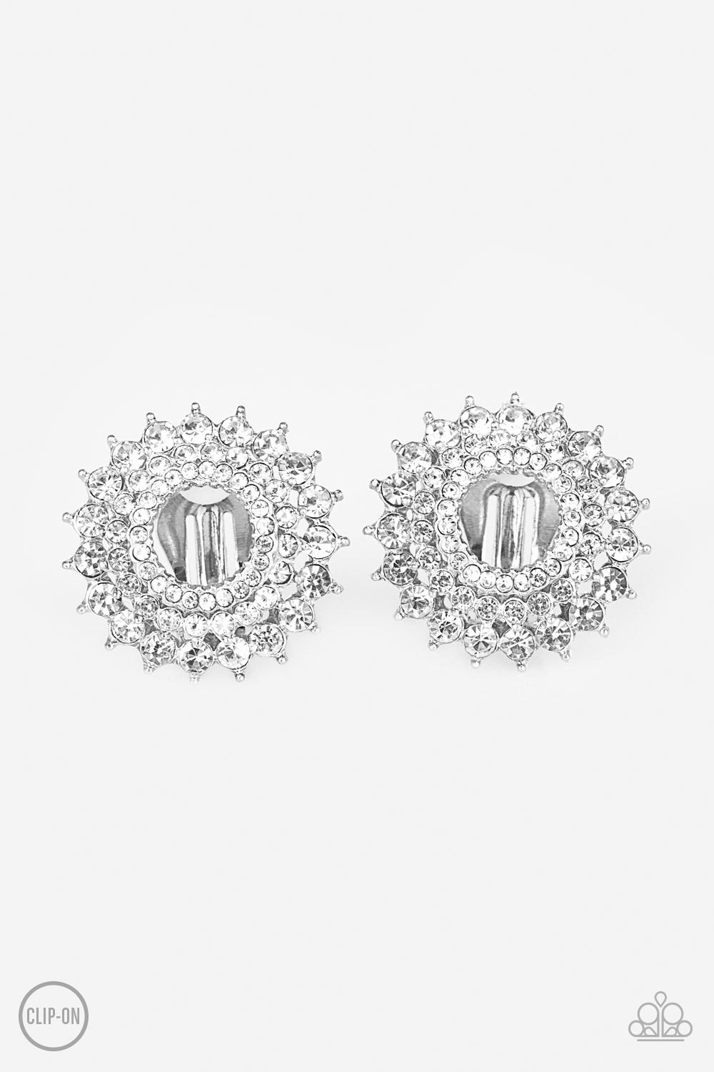 Buckingham Beauty White Clip-On Earring