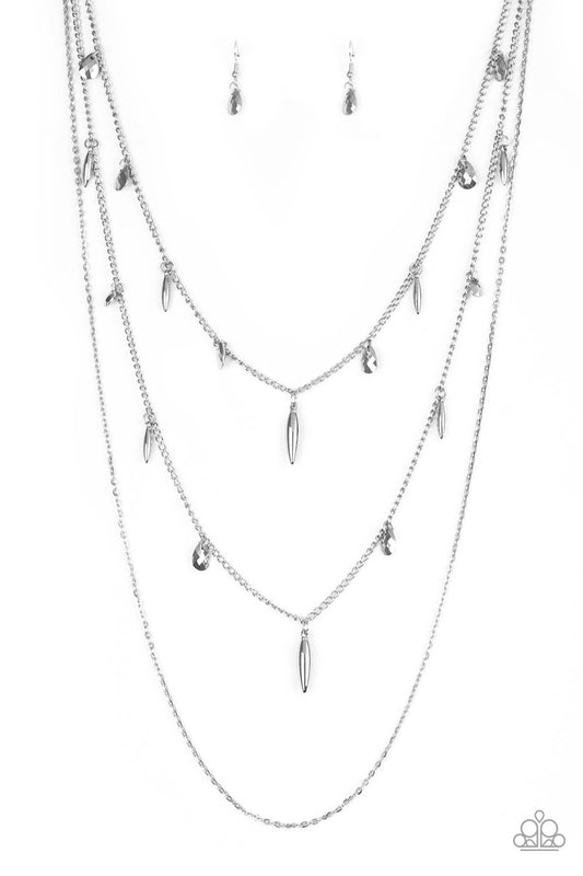 Bravo Bravado - Silver Layered Chain Necklace