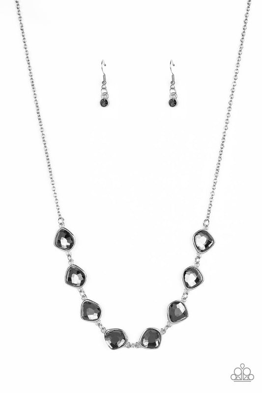 The Imperfectionist - Silver Necklace Featuring Smoky Gems
