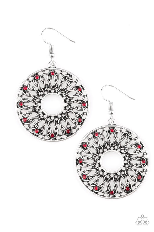 Malibu Musical Red Earrings