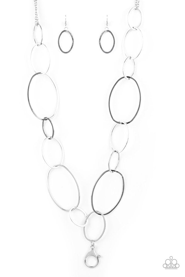 City Circuit Silver Lanyard