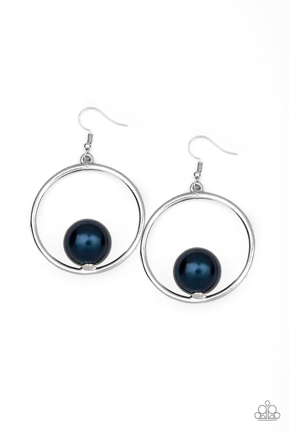 Solitaire REFINEMENT - Blue Pearl Earrings
