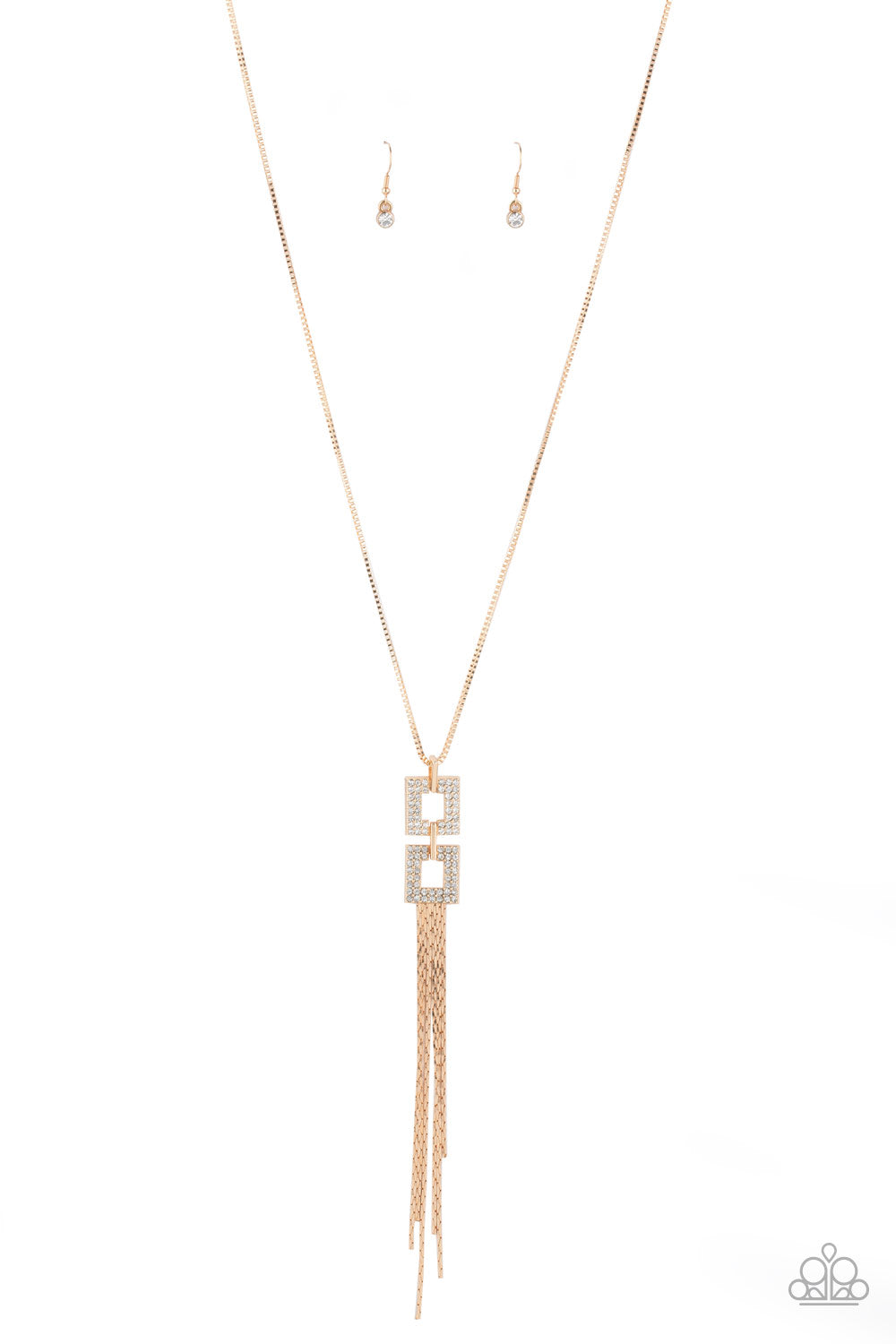 Times Square Stunner Gold Necklace