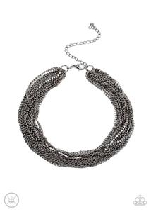 Catch You LAYER Black Necklace