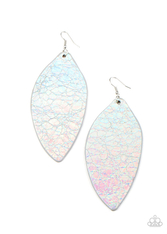 Eden Radiance - Leather Iridescence Earring