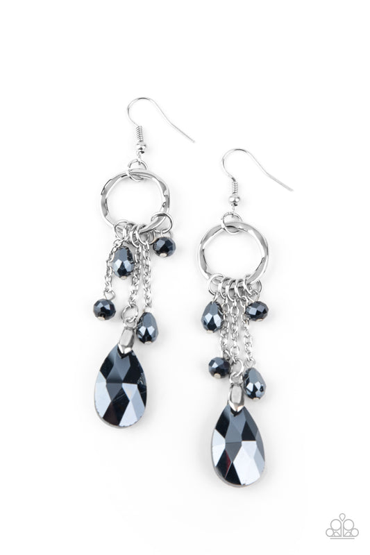 Metallic Blue Earrings