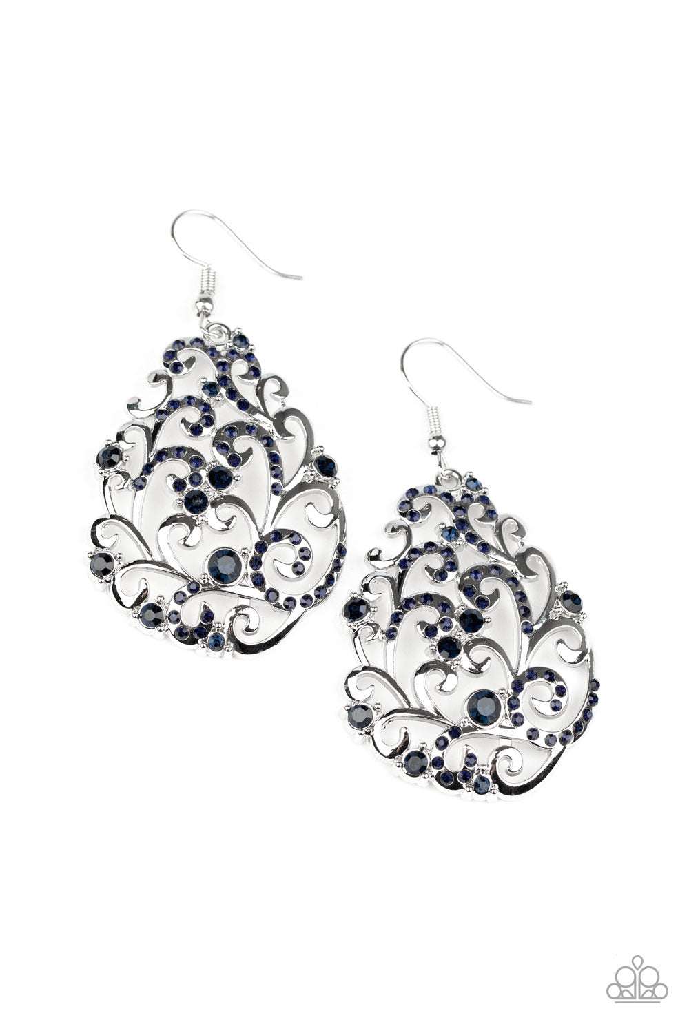 Winter Garden - Blue Vining Earrings