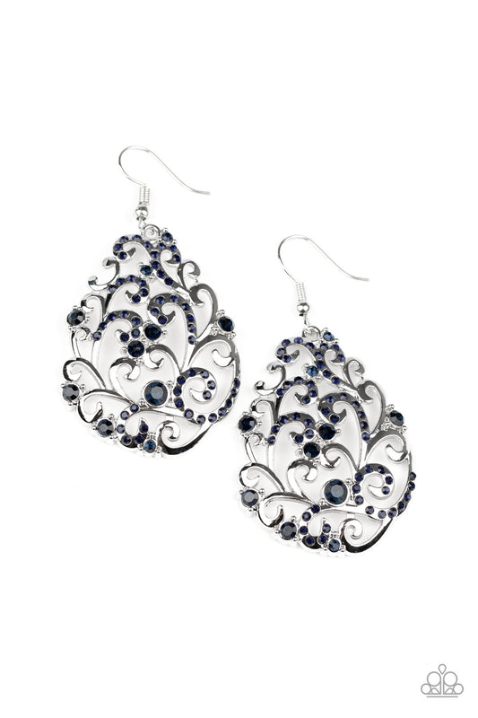 Winter Garden - Blue Vining Earrings
