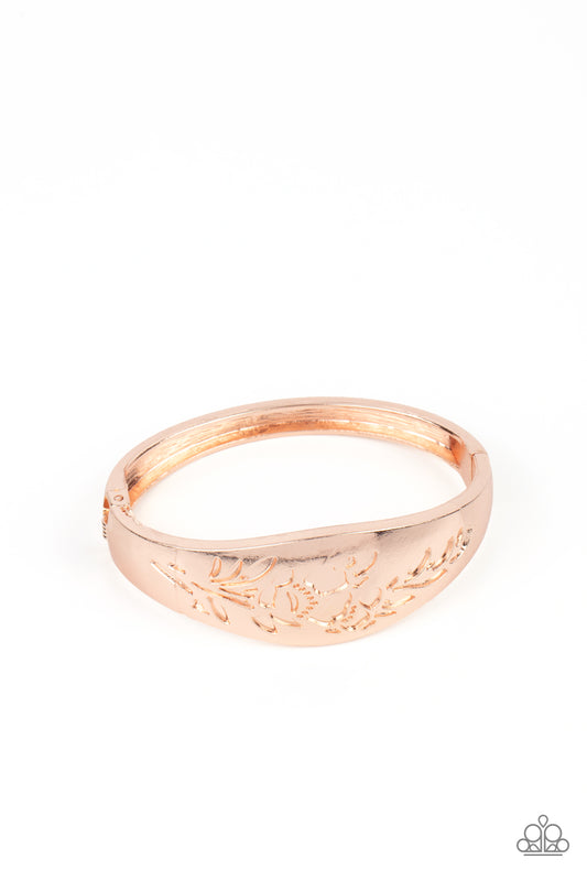 Fond of Florals - Rose Gold Hinge Bracelet