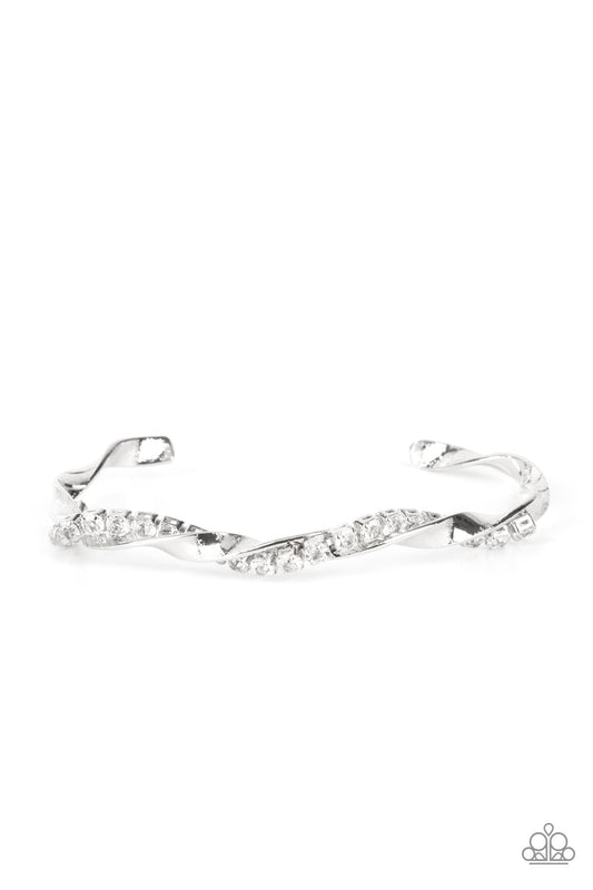 Twisted Twinkle ~ White Bracelet