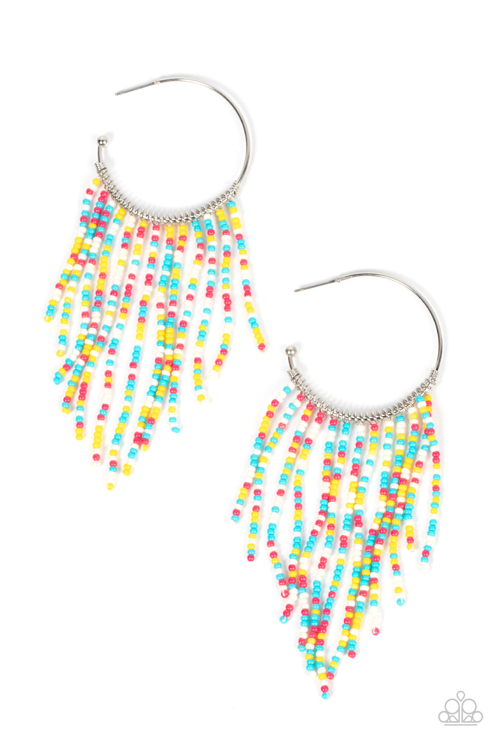 Saguaro Breeze - Multi Seed Bead Hoop Earrings