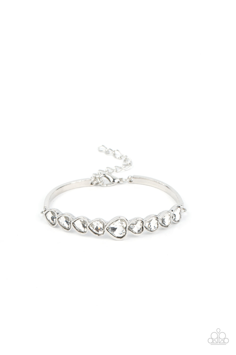 Lusty Luster - White Heart Bracelet