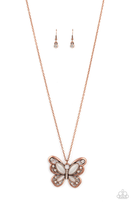 Wings Of Whimsy - Copper Butterfly Necklace