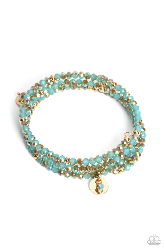 Illusive Infinity - Blue/Gold Infinity Style Bracelet