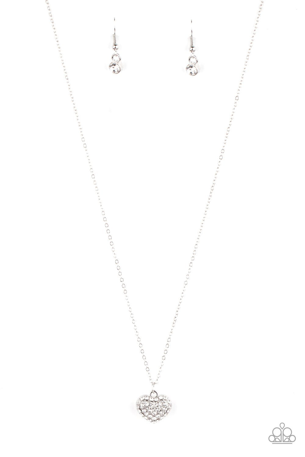 Heart Warming Glow White Necklace