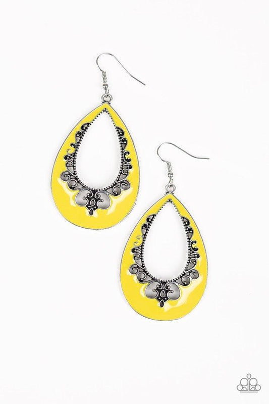Compliments to The Chic Yellow Earrings