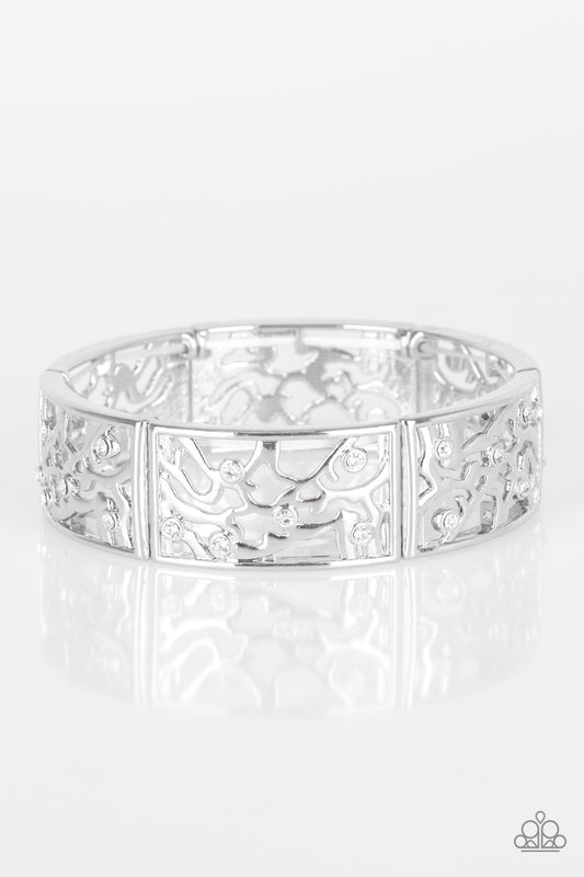 Yours and VINE - White Filigree Bracelet