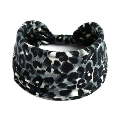 Bohemia Print Wide Headbands New Vintage Elastic Knot Turban Headwrap for Women Girls Soft Print Yoga Bandana Hair Accessories