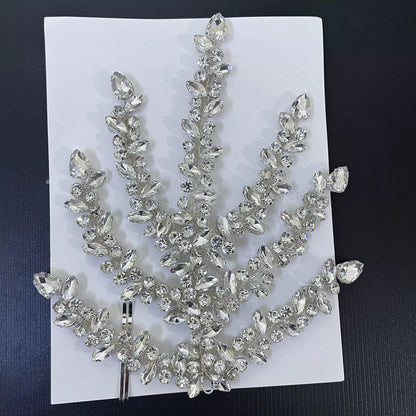 DZ061 Fashion Bride Headpiece Zircon Wedding Comb with Cubic Luxury Barrettes Hairband Wedding Hair Accessories Bridal Crowns