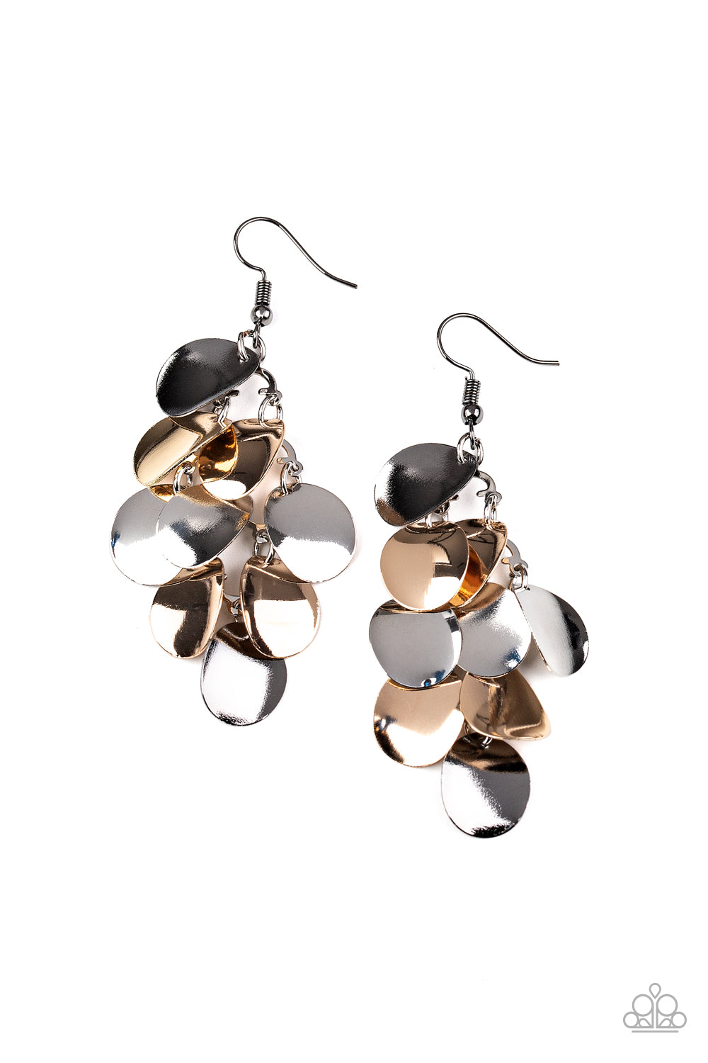 Resplendent Reflection - Earrings Mixed Metal