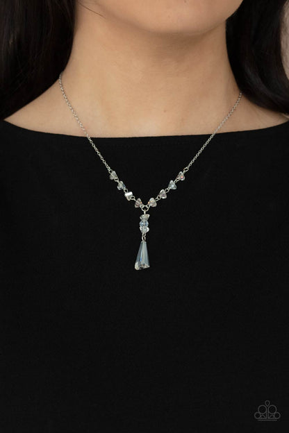 Olympian Oracle - White Glassy Beaded Necklace