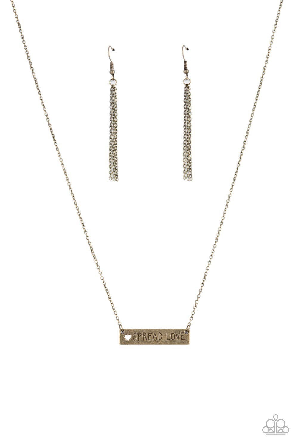 Spread Love - Bar Charm Necklace