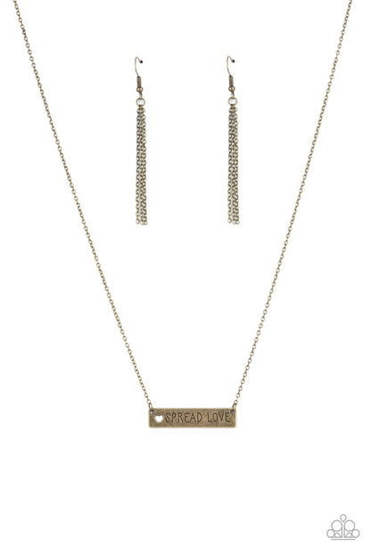 Spread Love - Bar Charm Necklace