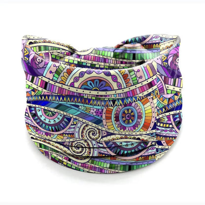 Bohemia Print Wide Headbands New Vintage Elastic Knot Turban Headwrap for Women Girls Soft Print Yoga Bandana Hair Accessories