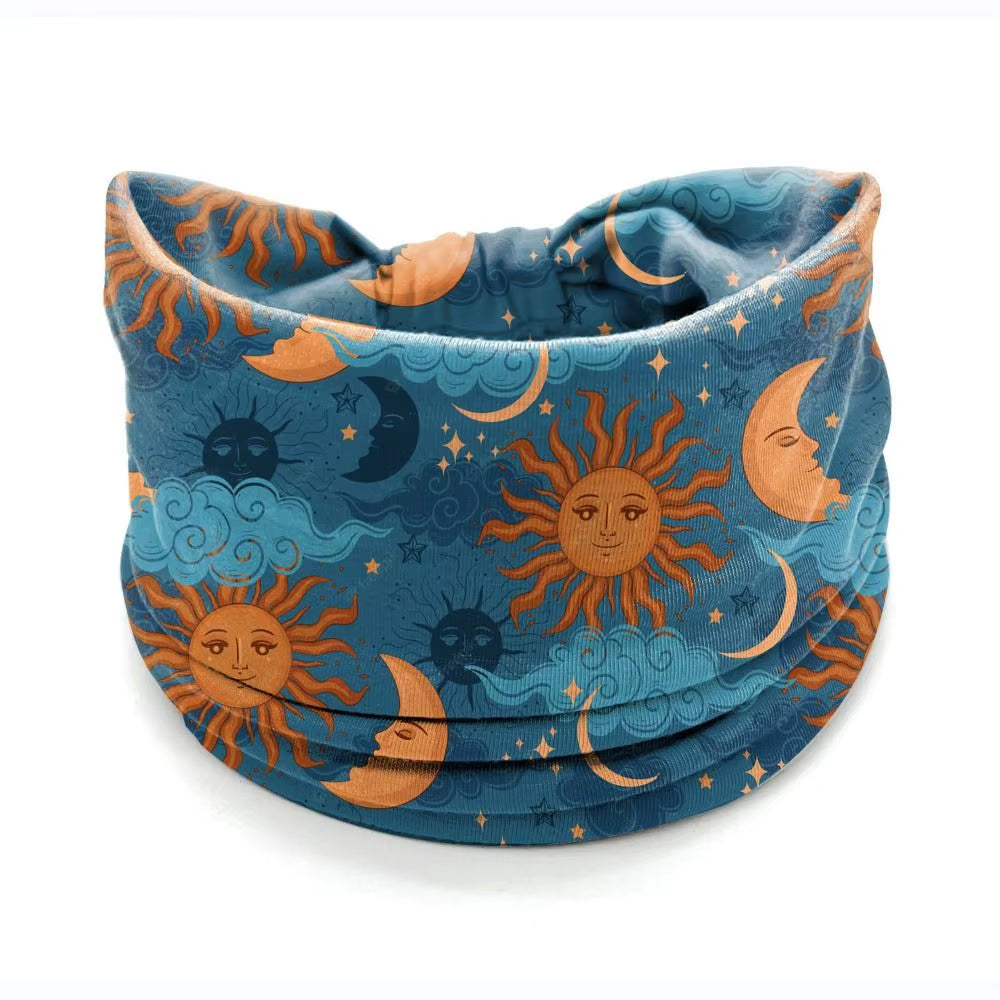 Bohemia Print Wide Headbands New Vintage Elastic Knot Turban Headwrap for Women Girls Soft Print Yoga Bandana Hair Accessories