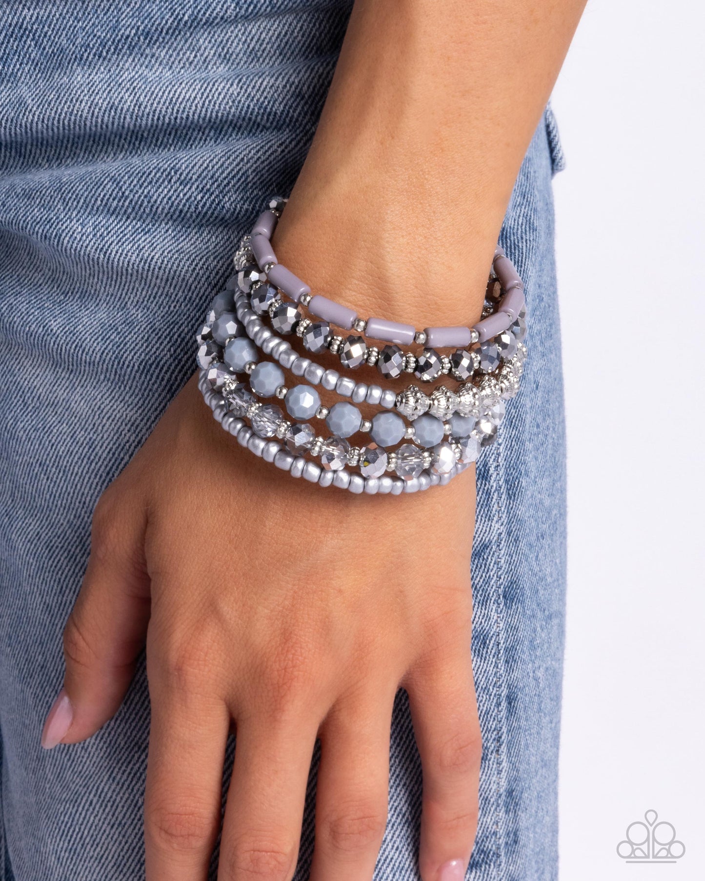 Stacked Surprise - Silver Infinity Bracelet