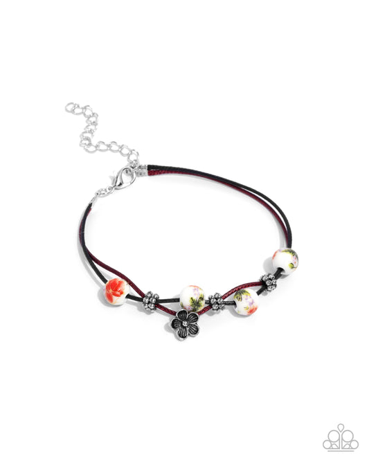 Pridefully Painted - Floral Multi-Colored Boho Style Bracelet