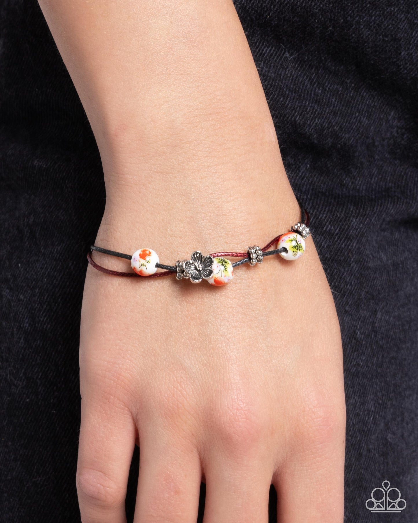Pridefully Painted - Floral Multi-Colored Boho Style Bracelet