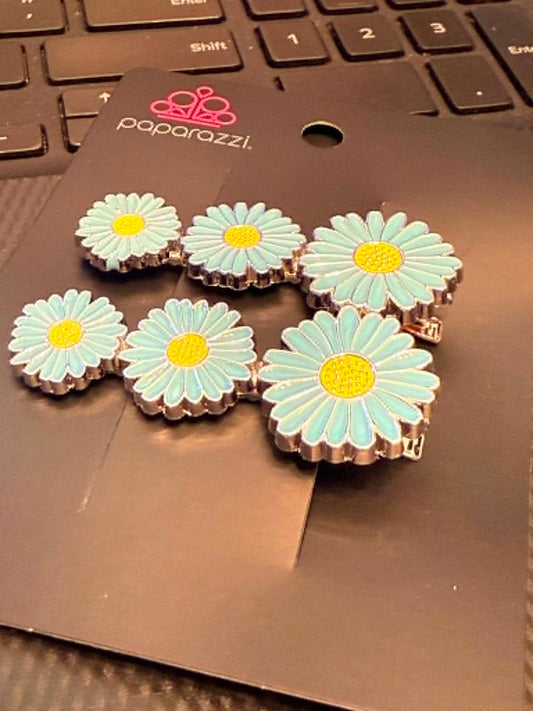 Posy Perfection - Blue Floral Hair Clip