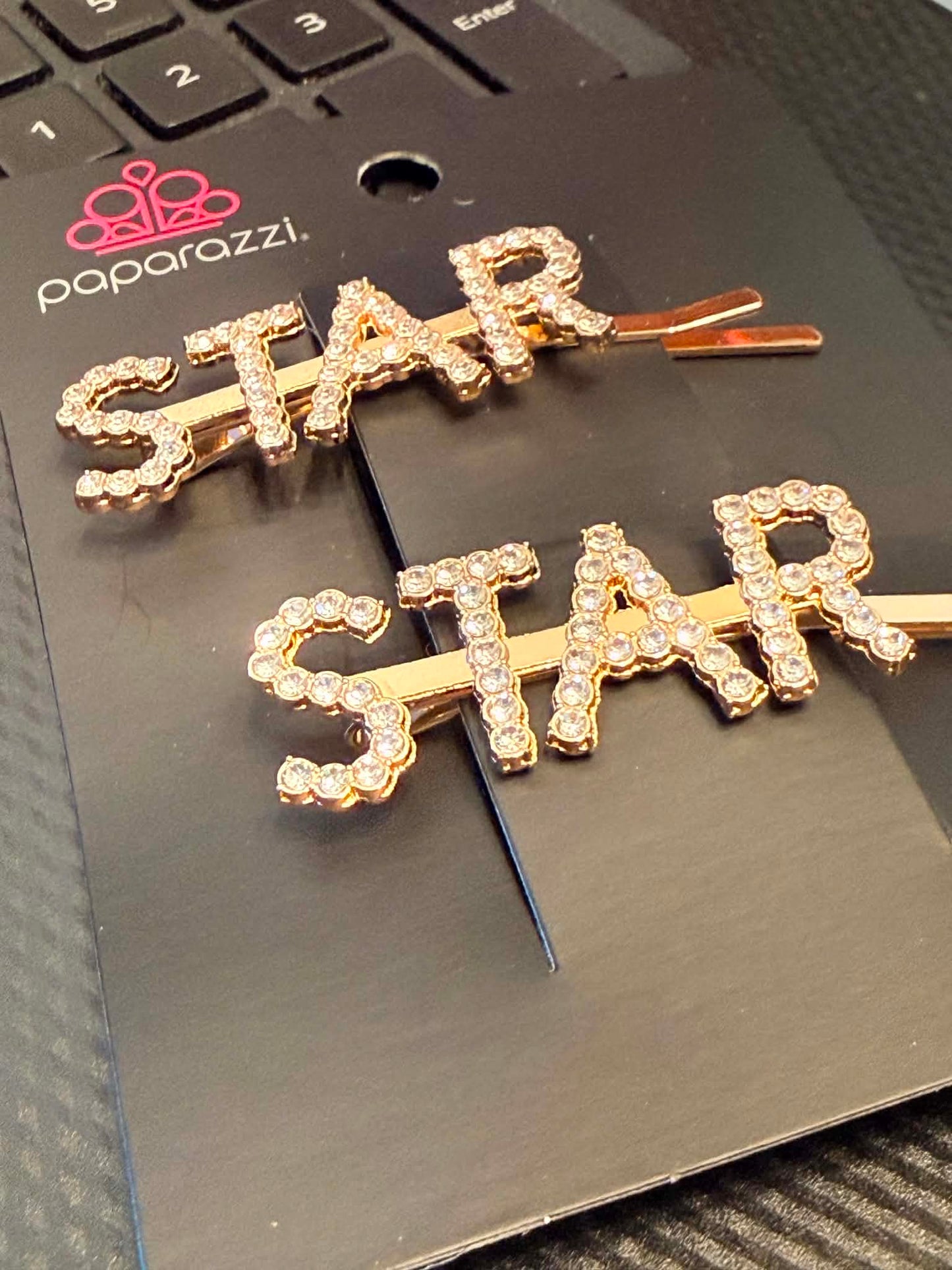 Star In Your Own Show Gold Hair Boby Pin