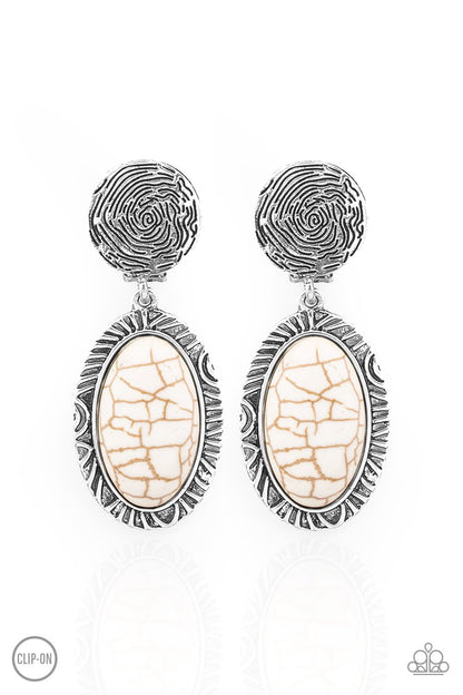 Southern Impressions White Clip-On Earring