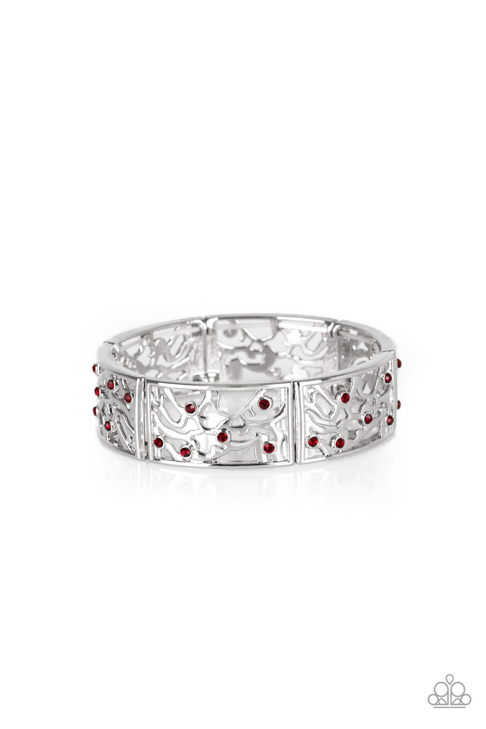 Yours and VINE - Red Filigree Bracelet