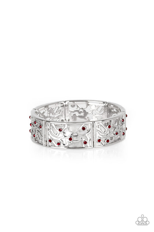 Yours and VINE - Red Filigree Bracelet