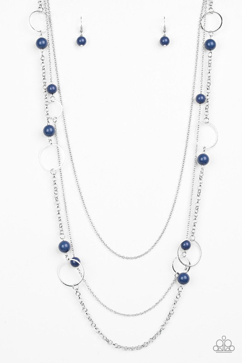 Beachside Babe Blue Necklace