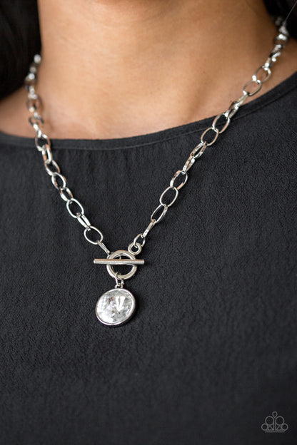 She Sparkles On ~ Silver Necklace With Matching She Sparkles Bracelet -Jewelry Set