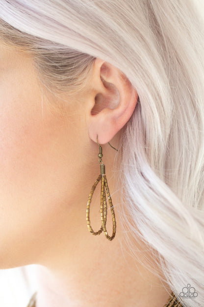 Knotted Knockout Brass Necklace
