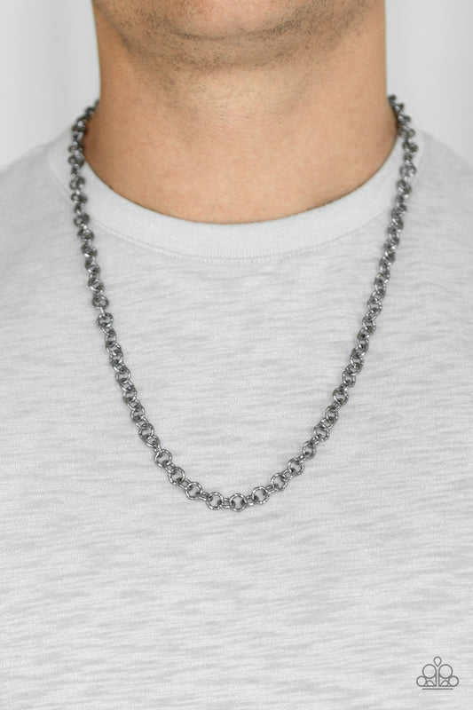 Courtside Couture - Black Men's Chain Necklace