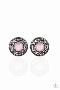 Fine Flora Pink Post Earring