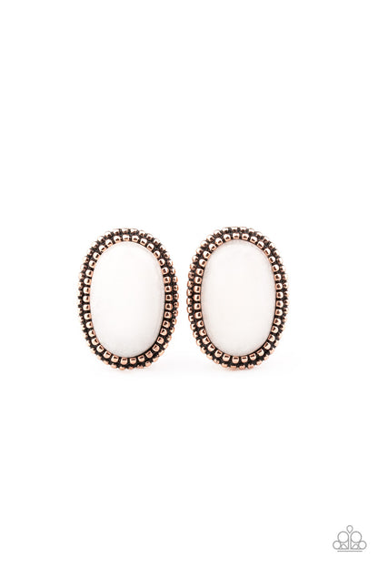 Shiny Sediment Copper Earring Post