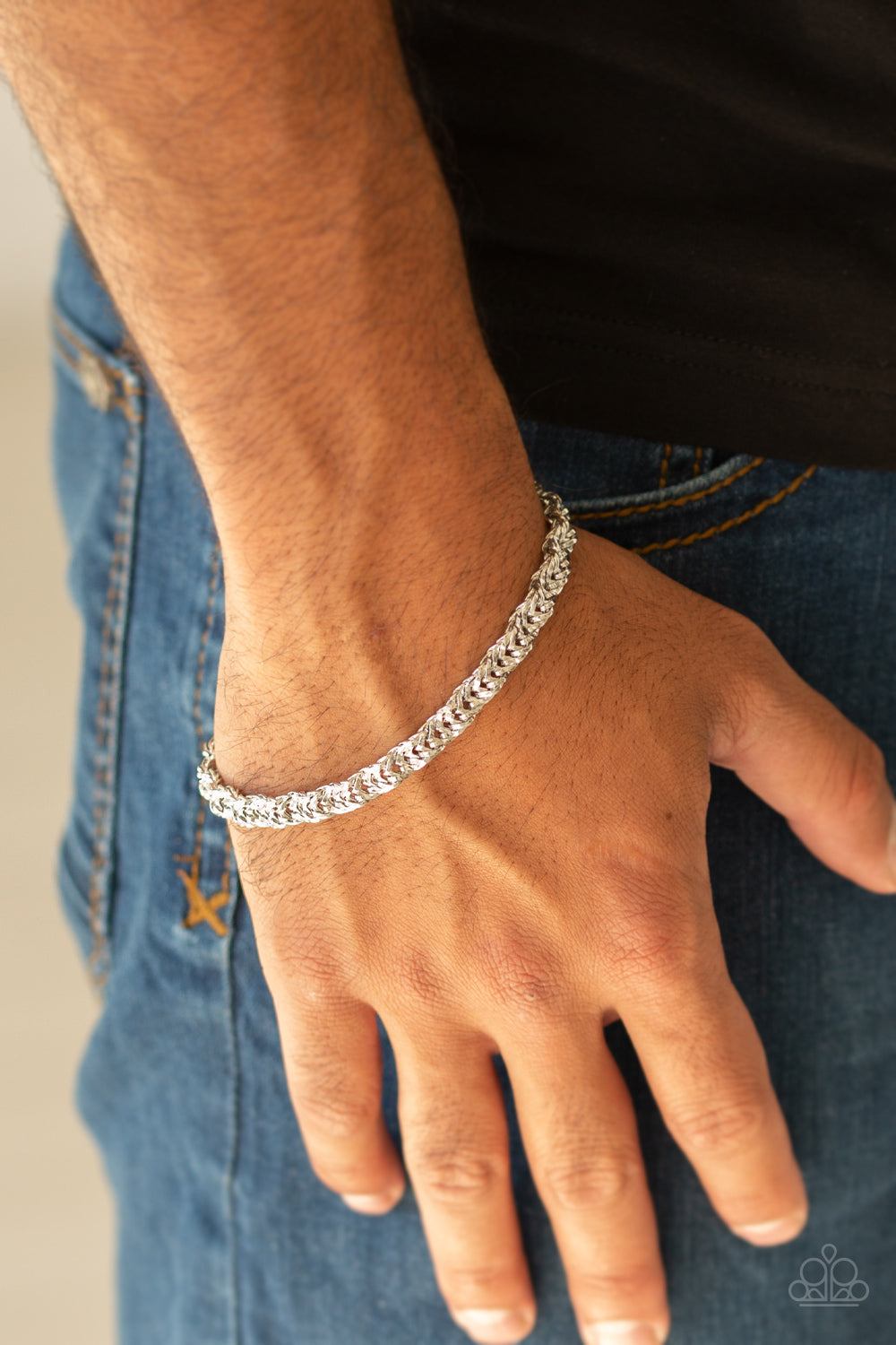 Fighting Chance - Men's Silver Bracelet