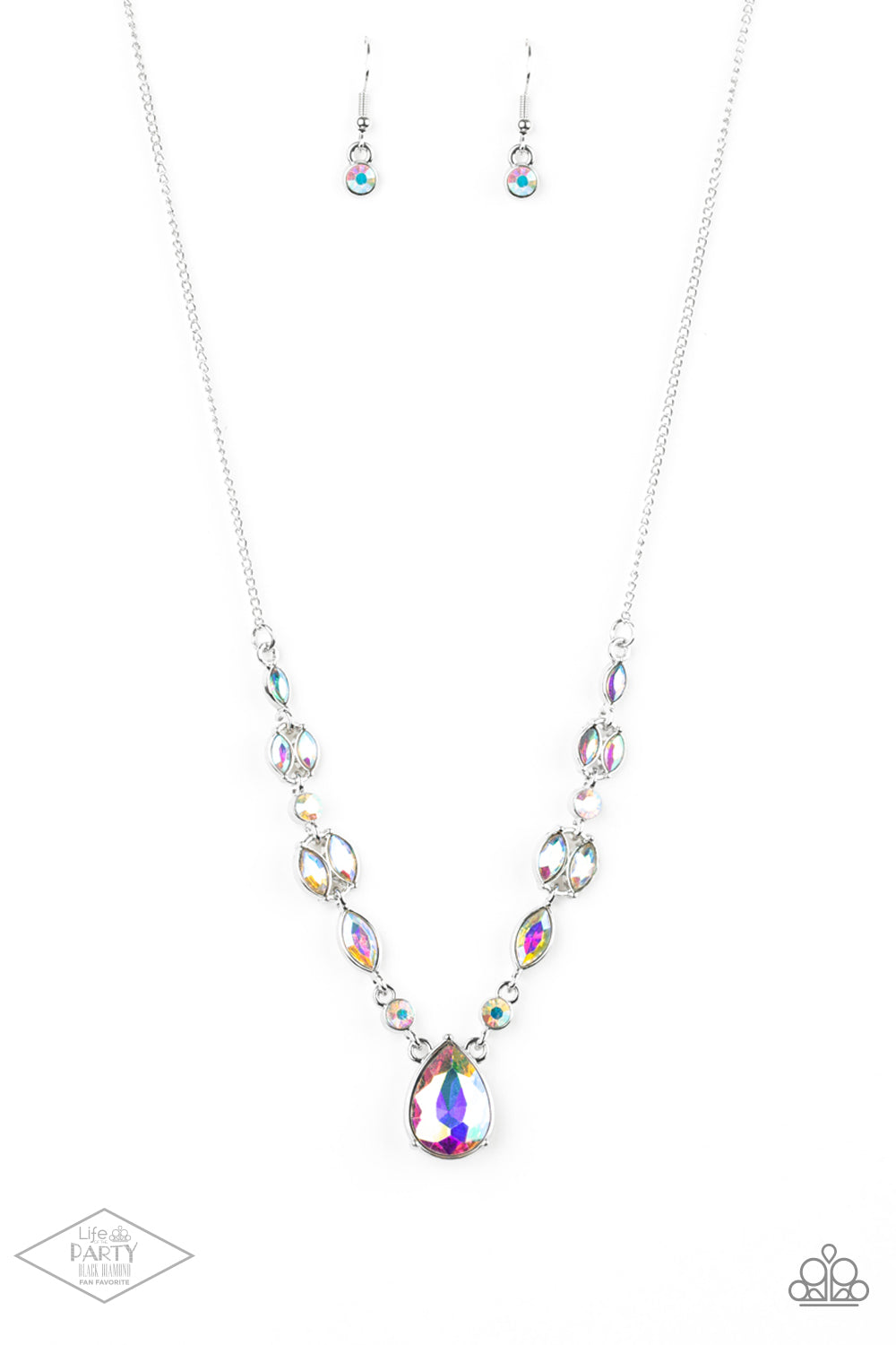 Royal Rendezvous - Iridescent Rhinestone Necklace