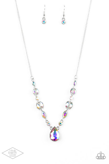 Royal Rendezvous - Iridescent Rhinestone Necklace
