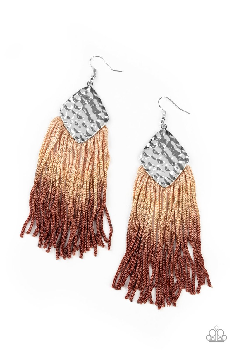 Dip In Brown Earring