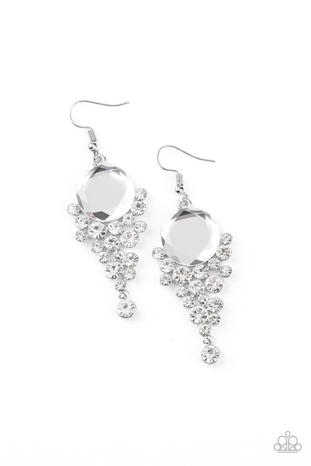 Elegantly Effervescent White Earring